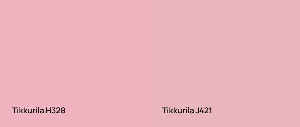 Tikkurila  H328 vs Tikkurila  J421