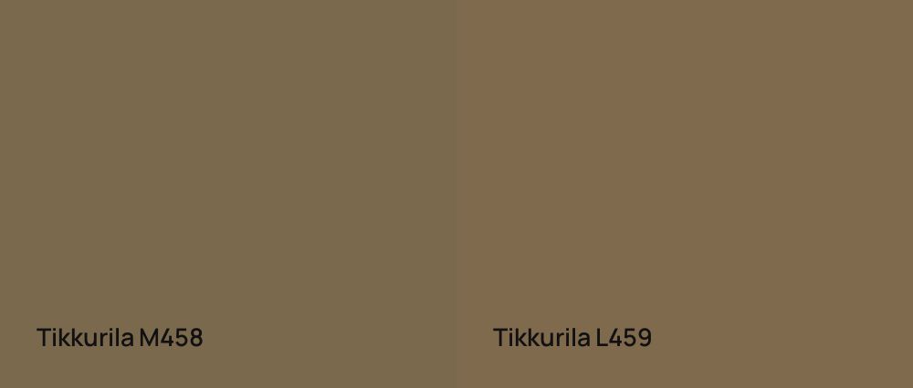 Tikkurila  M458 vs Tikkurila  L459