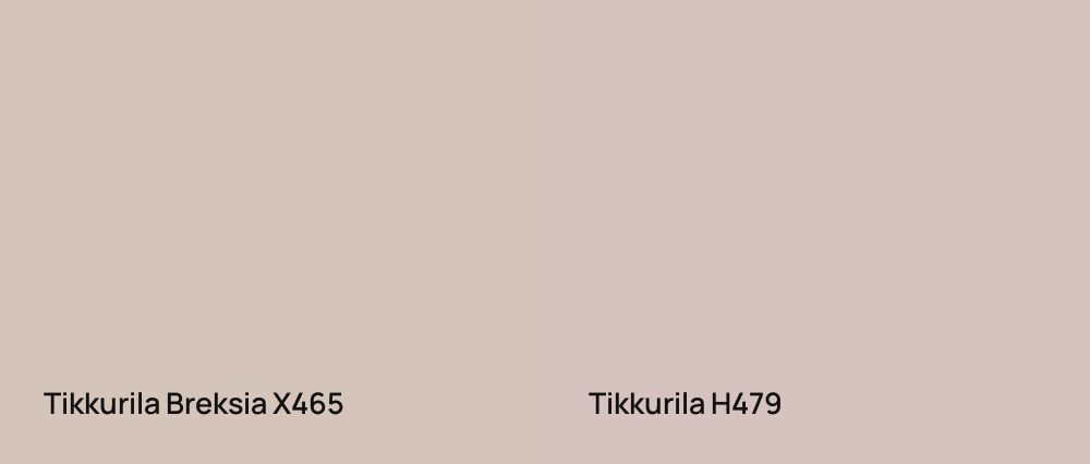 Tikkurila Breksia X465 vs Tikkurila  H479