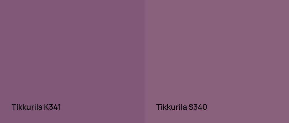 Tikkurila  K341 vs Tikkurila  S340