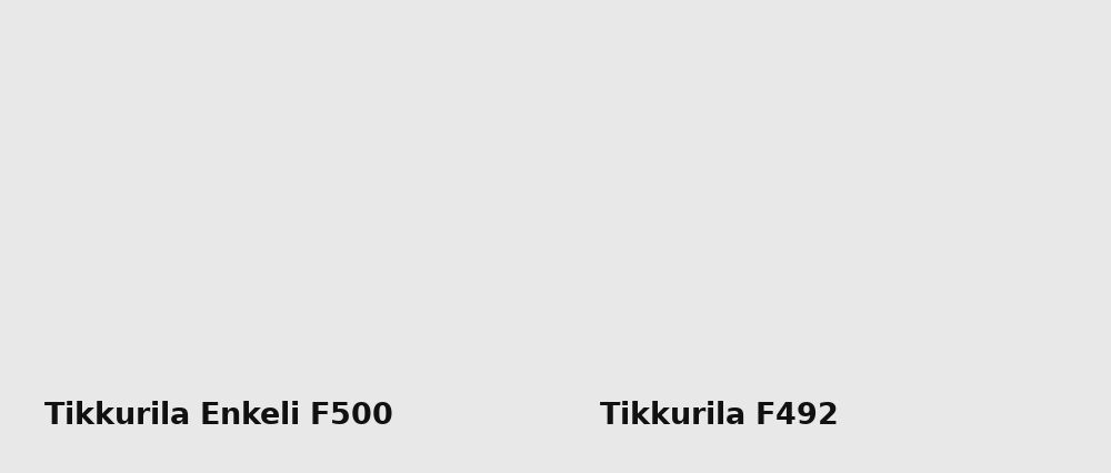 Tikkurila Enkeli F500 vs Tikkurila  F492