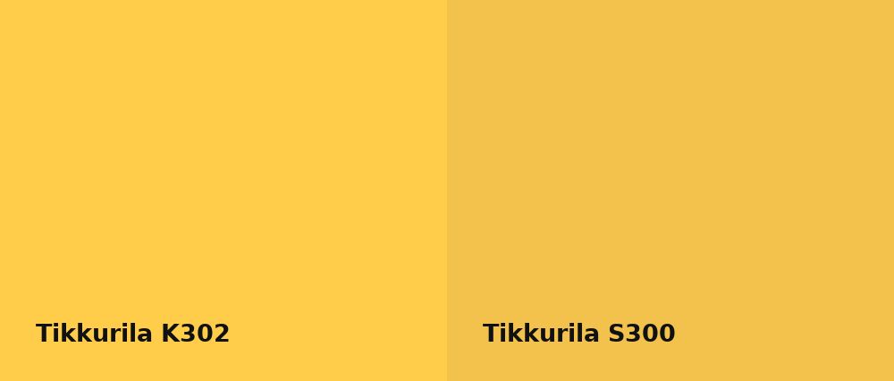 Tikkurila  K302 vs Tikkurila  S300