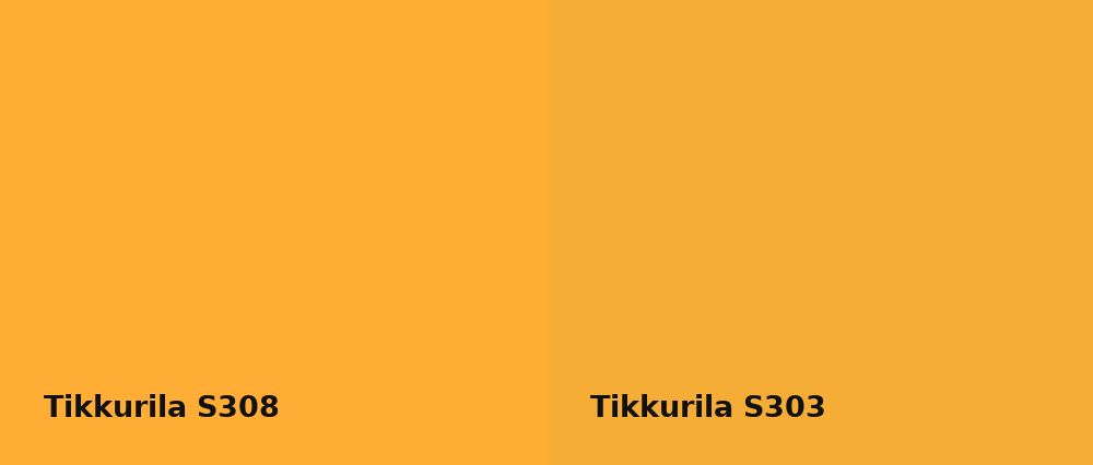 Tikkurila  S308 vs Tikkurila  S303