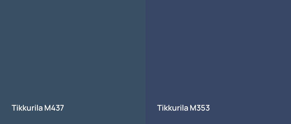 Tikkurila  M437 vs Tikkurila  M353