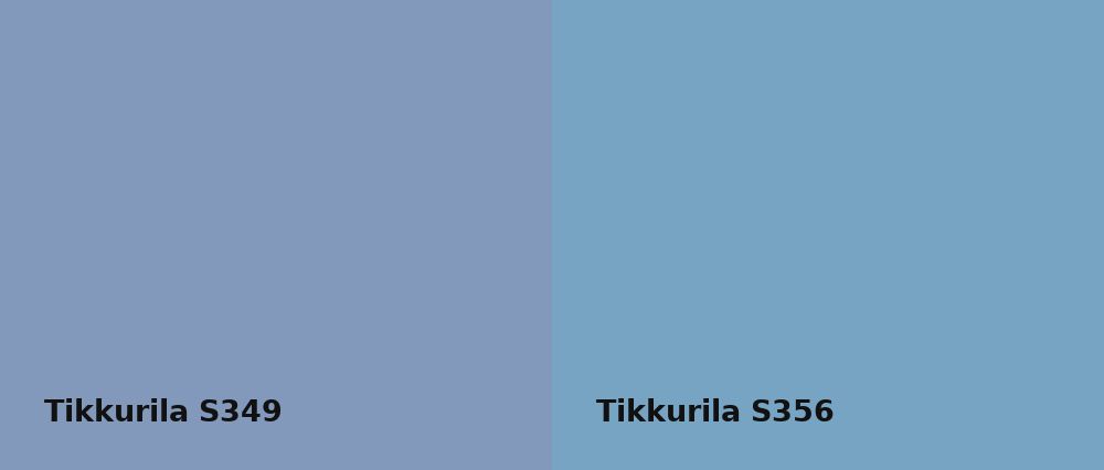 Tikkurila  S349 vs Tikkurila  S356