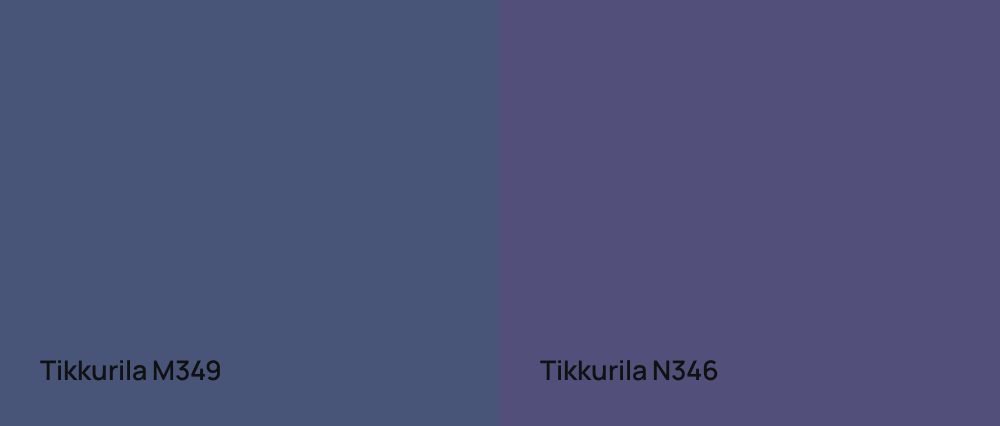 Tikkurila  M349 vs Tikkurila  N346