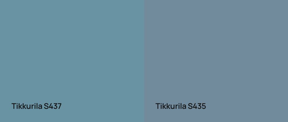 Tikkurila  S437 vs Tikkurila  S435