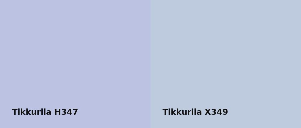Tikkurila  H347 vs Tikkurila  X349