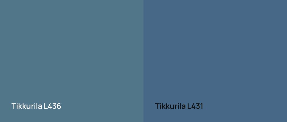 Tikkurila  L436 vs Tikkurila  L431