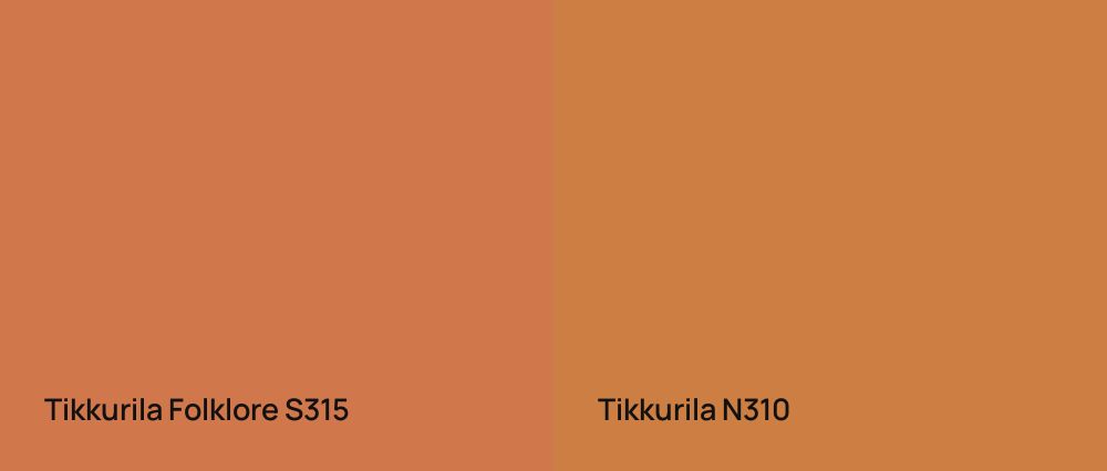 Tikkurila Folklore S315 vs Tikkurila  N310