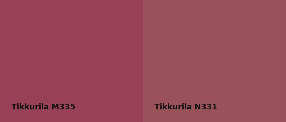 Tikkurila  M335 vs Tikkurila  N331
