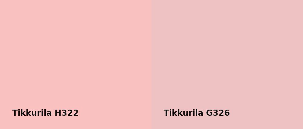Tikkurila  H322 vs Tikkurila  G326