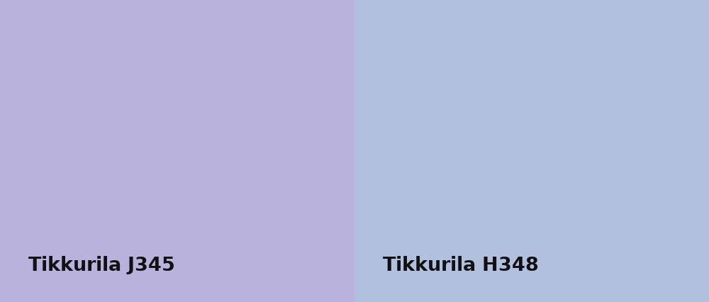 Tikkurila  J345 vs Tikkurila  H348