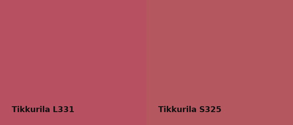 Tikkurila  L331 vs Tikkurila  S325