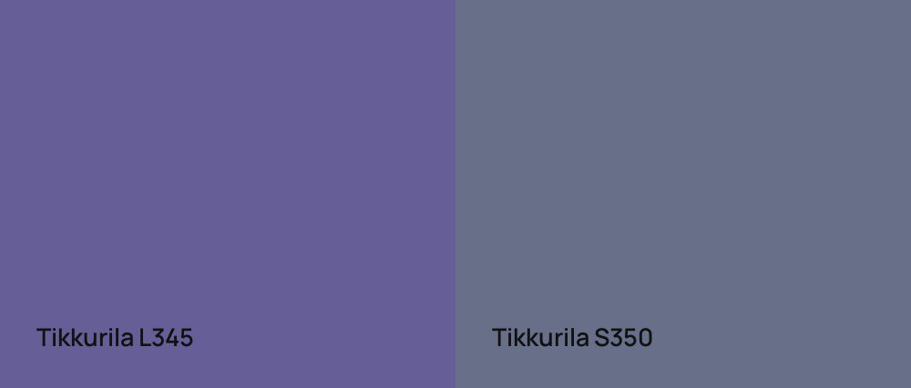 Tikkurila  L345 vs Tikkurila  S350