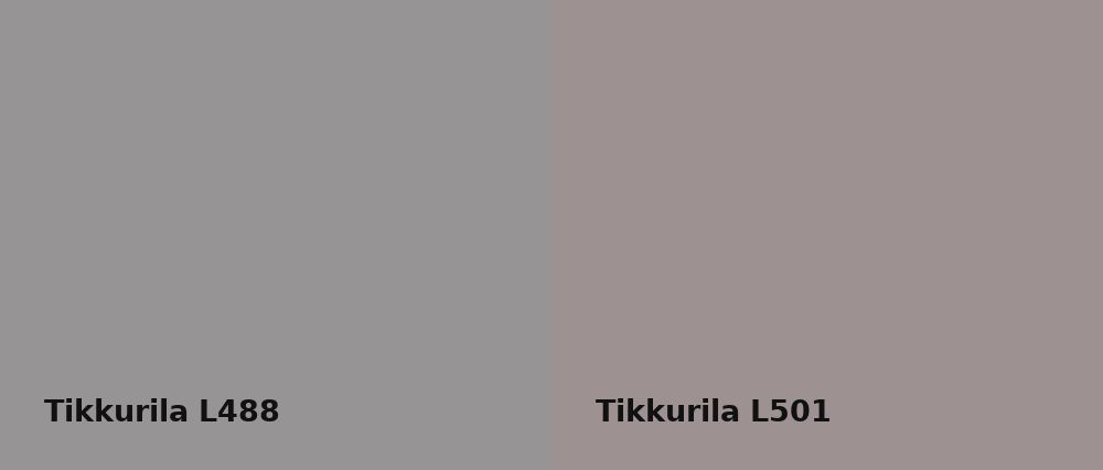 Tikkurila  L488 vs Tikkurila  L501