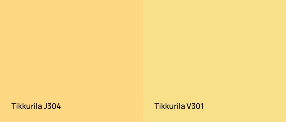 Tikkurila  J304 vs Tikkurila  V301