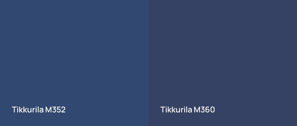 Tikkurila  M352 vs Tikkurila  M360