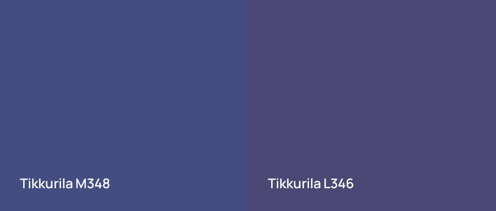 Tikkurila  M348 vs Tikkurila  L346