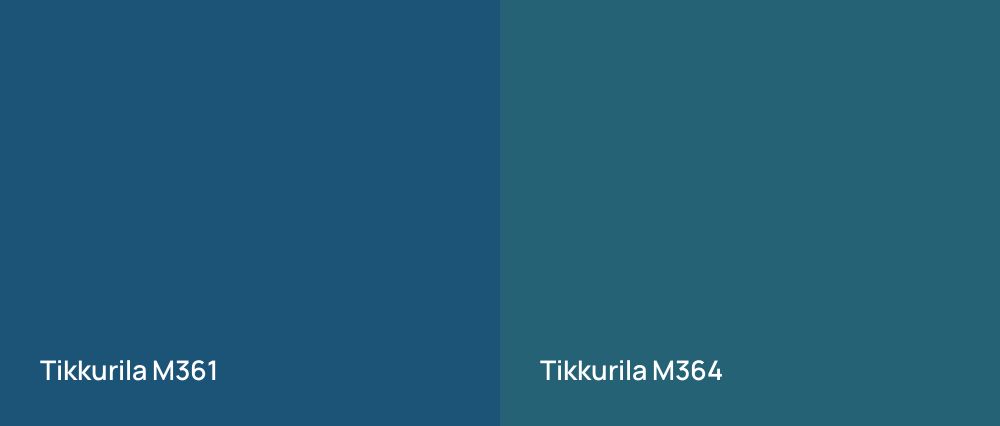 Tikkurila  M361 vs Tikkurila  M364