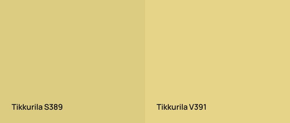 Tikkurila  S389 vs Tikkurila  V391