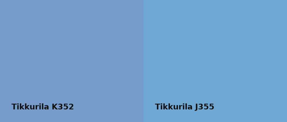 Tikkurila  K352 vs Tikkurila  J355