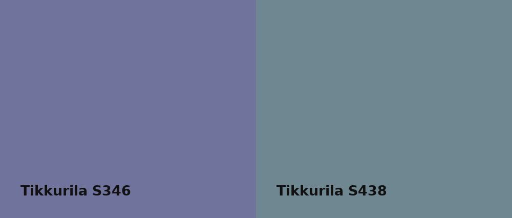 Tikkurila  S346 vs Tikkurila  S438