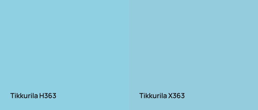 Tikkurila  H363 vs Tikkurila  X363