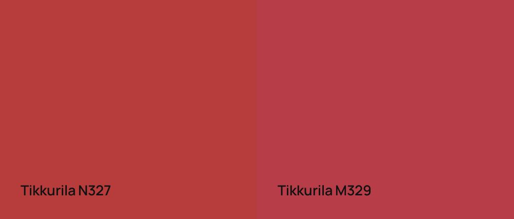 Tikkurila  N327 vs Tikkurila  M329