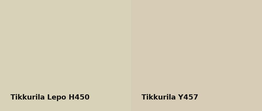 Tikkurila Lepo H450 vs Tikkurila  Y457