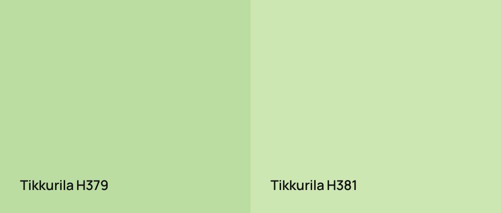 Tikkurila  H379 vs Tikkurila  H381