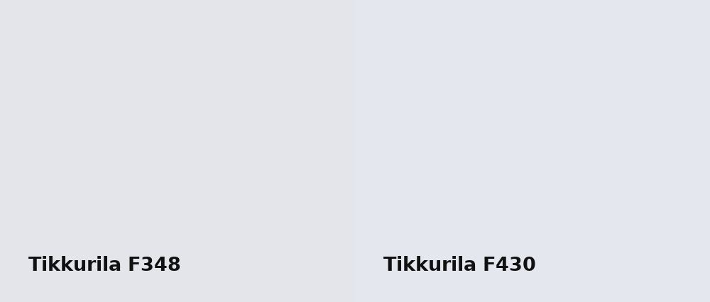 Tikkurila  F348 vs Tikkurila  F430