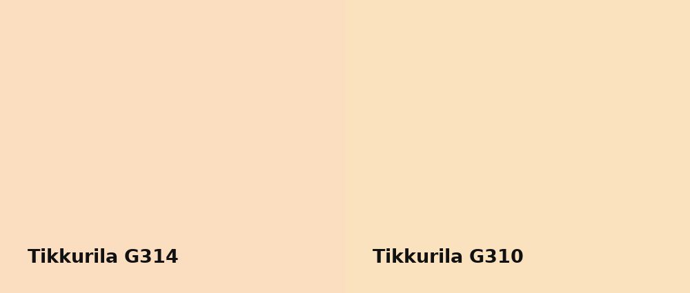 Tikkurila  G314 vs Tikkurila  G310