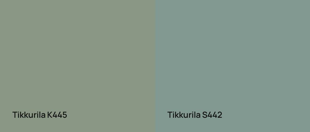 Tikkurila  K445 vs Tikkurila  S442