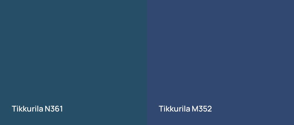 Tikkurila  N361 vs Tikkurila  M352