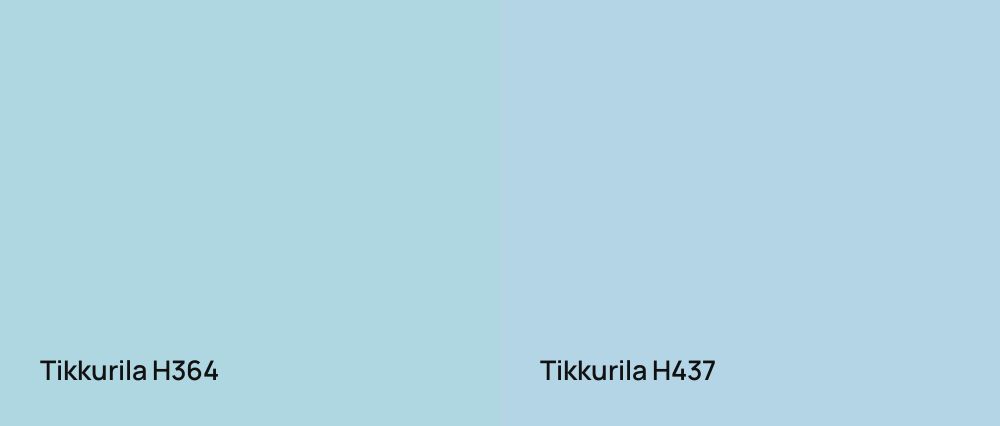 Tikkurila  H364 vs Tikkurila  H437