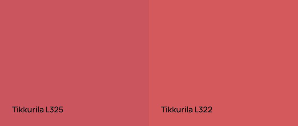 Tikkurila  L325 vs Tikkurila  L322