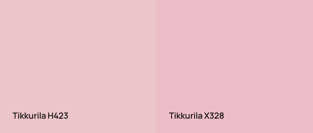 Tikkurila  H423 vs Tikkurila  X328