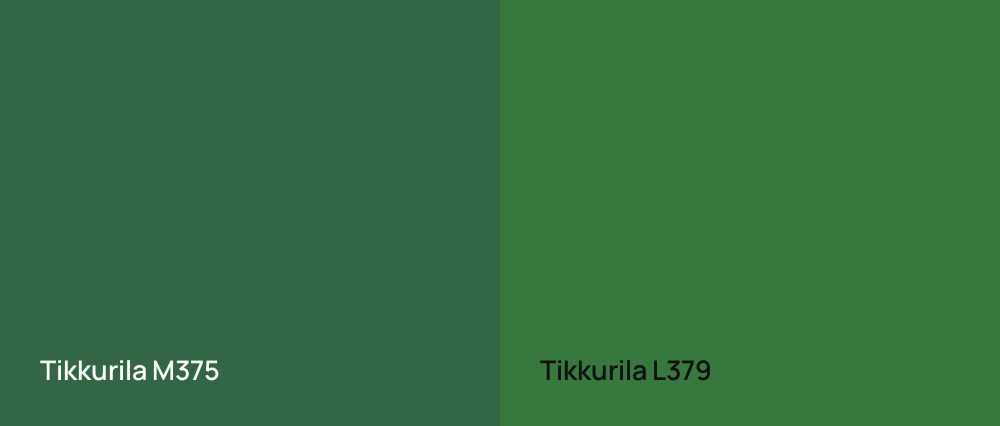 Tikkurila  M375 vs Tikkurila  L379