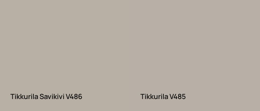 Tikkurila Savikivi V486 vs Tikkurila  V485