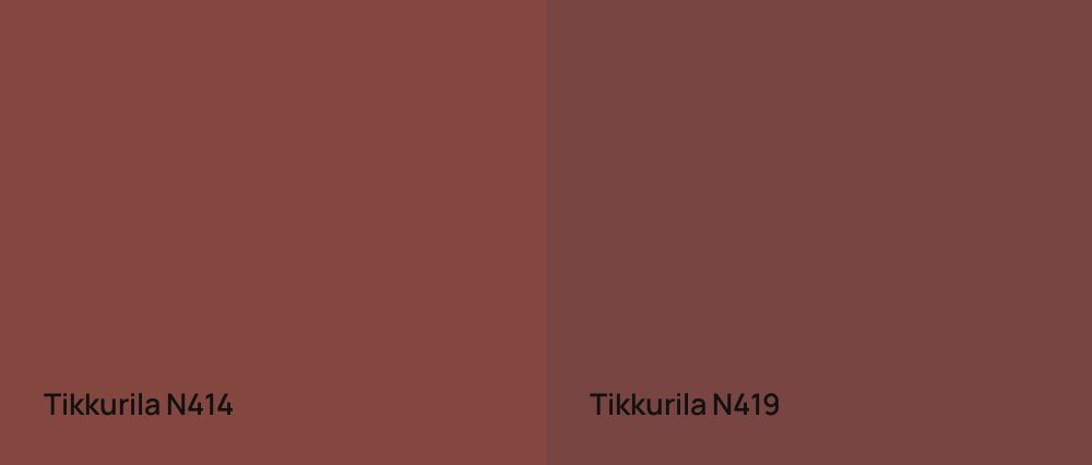 Tikkurila  N414 vs Tikkurila  N419