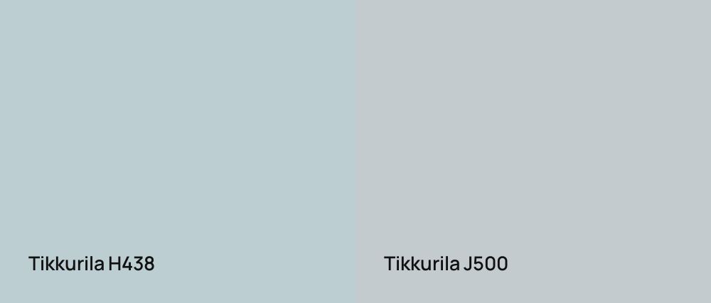Tikkurila  H438 vs Tikkurila  J500