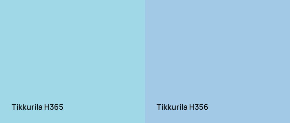 Tikkurila  H365 vs Tikkurila  H356