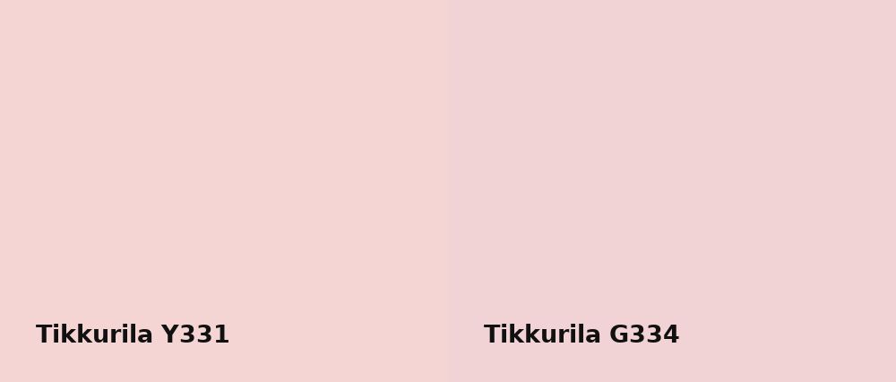 Tikkurila  Y331 vs Tikkurila  G334