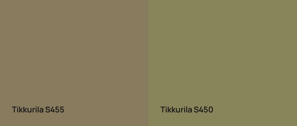 Tikkurila  S455 vs Tikkurila  S450
