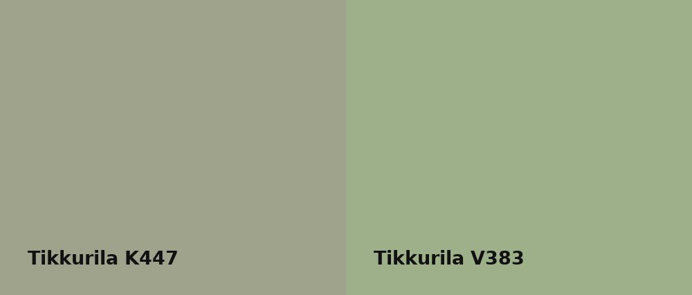 Tikkurila  K447 vs Tikkurila  V383