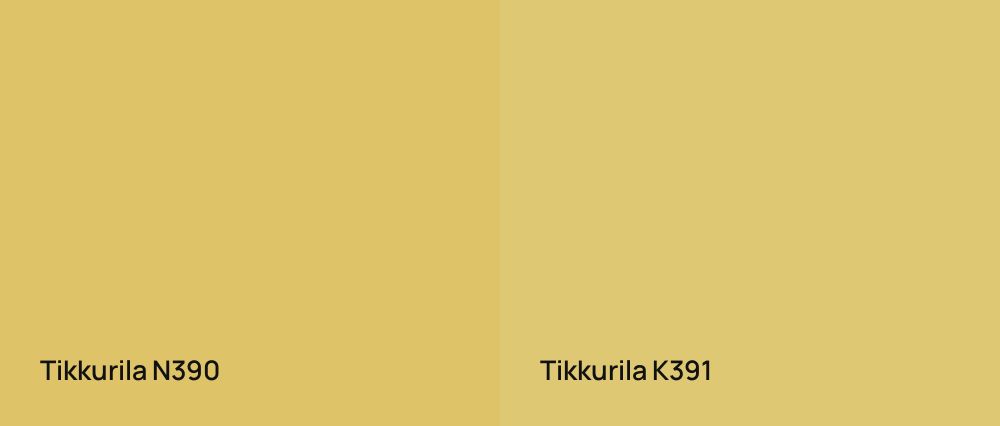 Tikkurila  N390 vs Tikkurila  K391