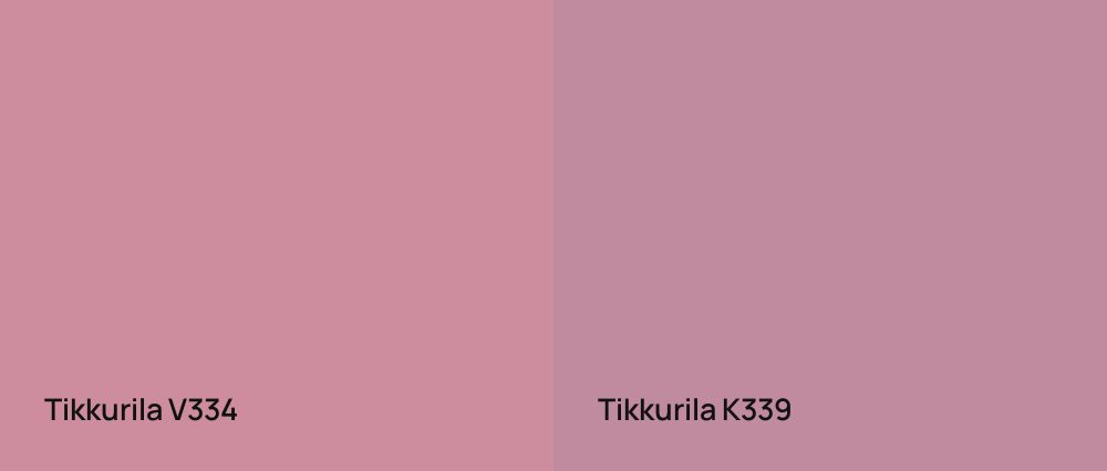 Tikkurila  V334 vs Tikkurila  K339