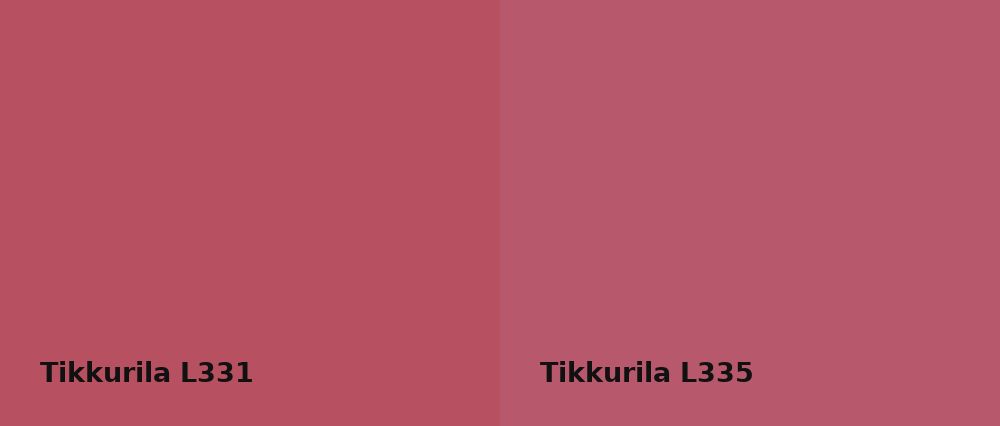 Tikkurila  L331 vs Tikkurila  L335