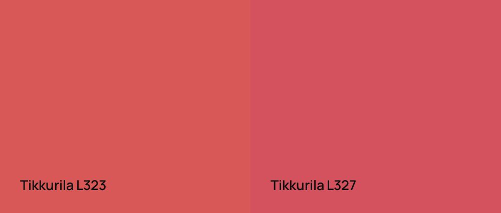 Tikkurila  L323 vs Tikkurila  L327